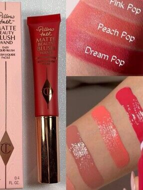 🍒Blush Need🍒BNIB Charlotte Tilbury Fullsize DREAM POP Matte Blush Wand!$44Ret!
